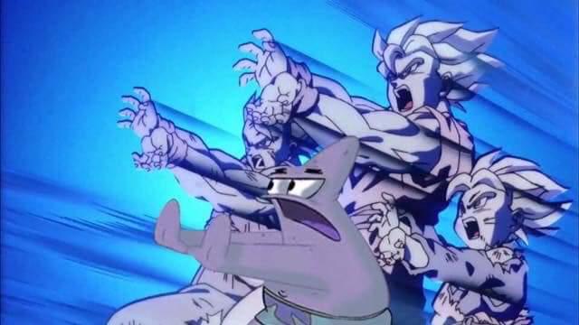 Clearly he's at least as strong as a Super Saiyan.