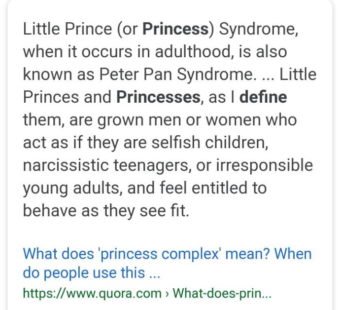 Is having a princess complex bad?