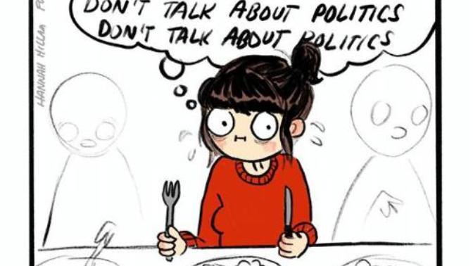 Do you have the same political view as the rest of your family?