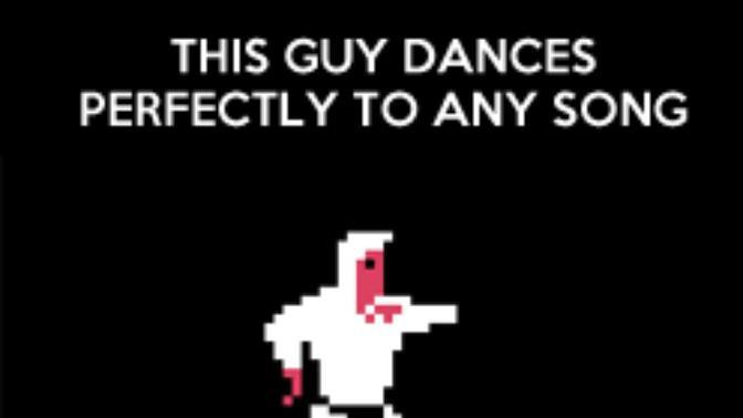 Does the guy in the gif dance to a song you play?
