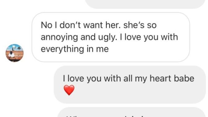 His ex told my whole family he's cheating with her?