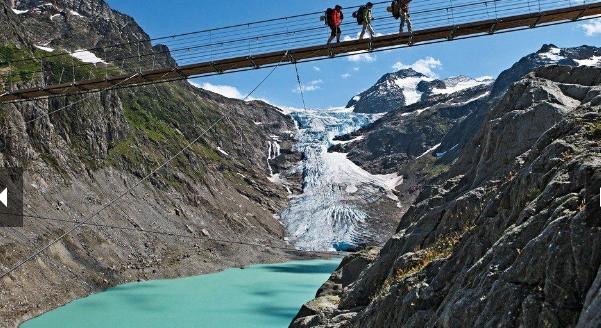 Would you walk over a hanging bridge?
