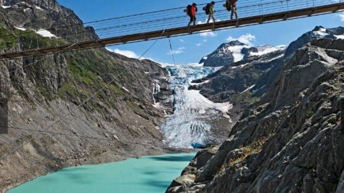 Would you walk over a hanging bridge?