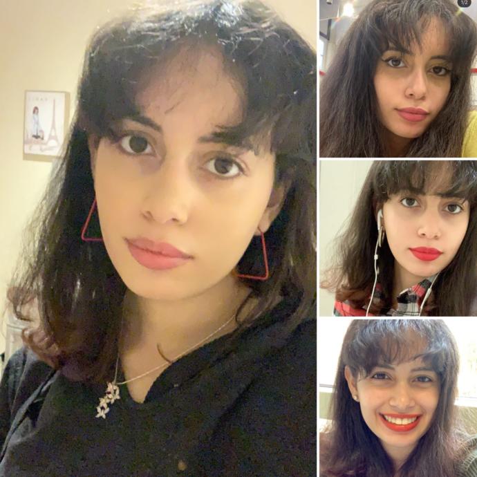Which hairstyle do you like better on me?