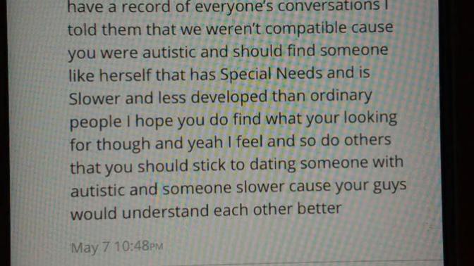 Guys, do you look down on a woman who is autistic. Should I open up and let the guy know once we’re dating?