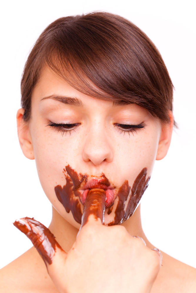 To get rid of food on your hands do you lick it off, use a napkin only or licking it off using a napkin after?