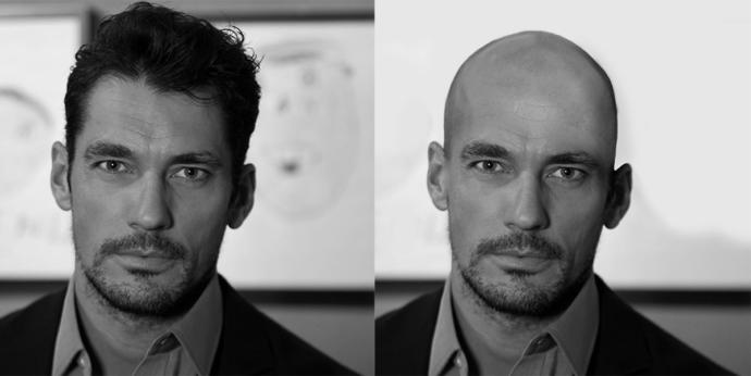 Do any of these male models pull off the bald look? What makes some people pull it off, but not others?