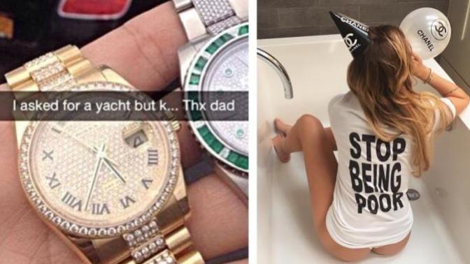What are your thoughts on the Rich Kids Of Snapchat?