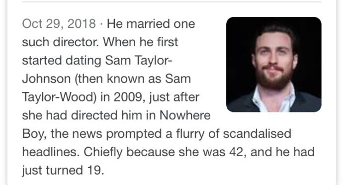 How the hell did Sam Taylor get Aaron Johnson? 42 year old woman attracted hot 19 year old guy?