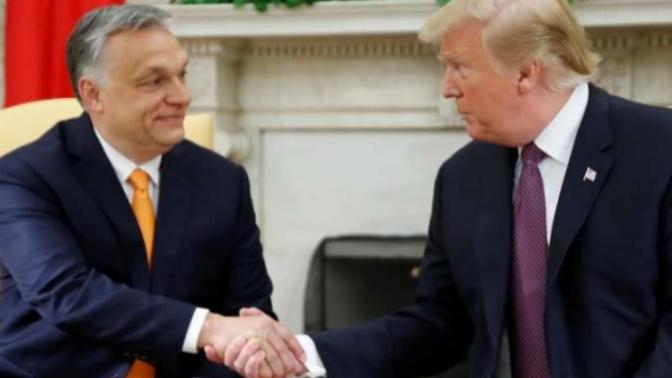 Why would Trump say the Hungarian prime minister is doing 'tremendous job' if the prime minister is dismantling democracy in his country?