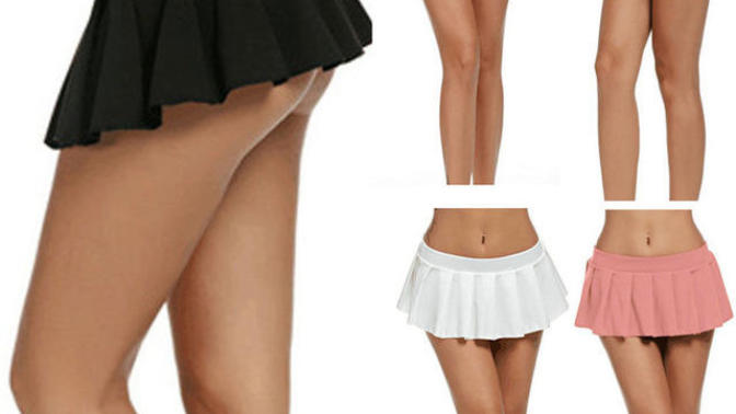 Short skirt or low-cut blouse?