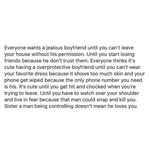 Is it reasonable to not let my boyfriend go to parties or hang out with other girls without me?