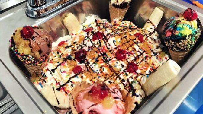 You and three other G@gers have 2 hours to finish these ice Cream monstrosities. Who do you pick?