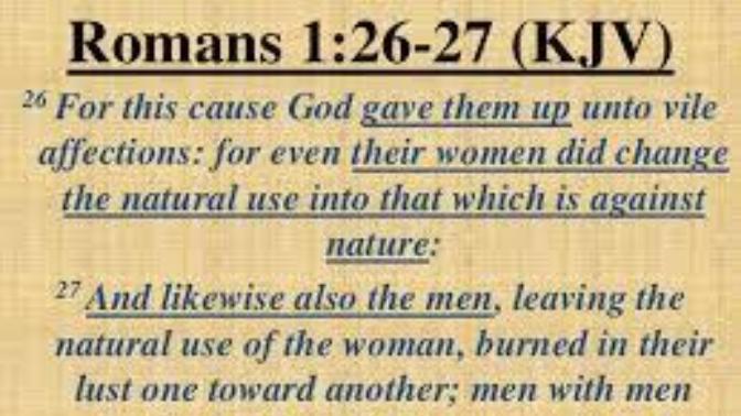 What Think Ye of Romans 1:26-27 from Christian Scripture?