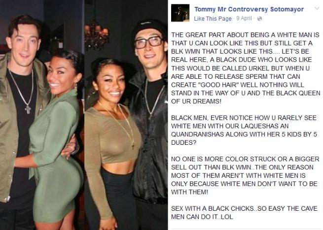 If you were a black woman, what would you do if you came across this post by your WHITE BF?
