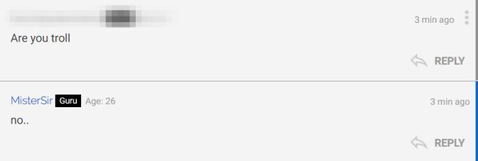 Do I act like a troll?