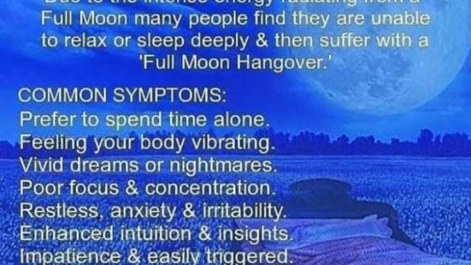 Anyone couldn't sleep from that full moon affect besides me?