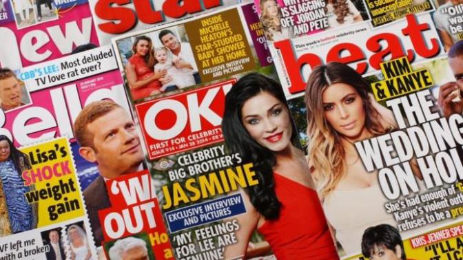 Why do women find celebrity and showbiz magazines interesting?