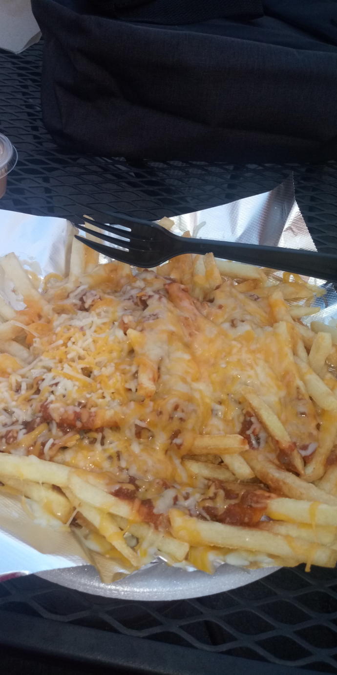 (Part 2) How does this burger and Chili Cheese Fries look?