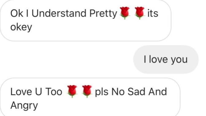 He is telling his ex he’s single and doesn’t have a girlfriend?