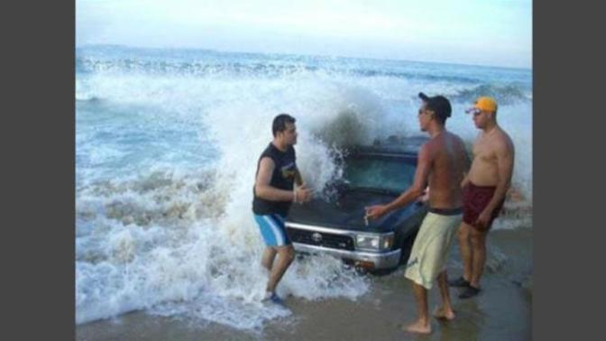 Have you ever driven your car on a beach?