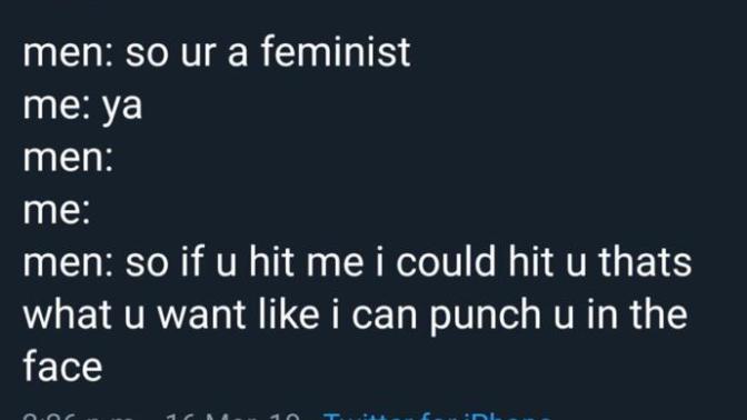 Automatic hate for feminist?