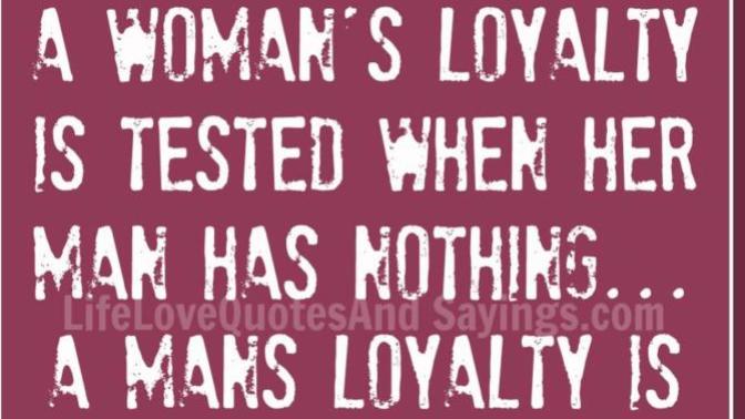 Are women loyal?