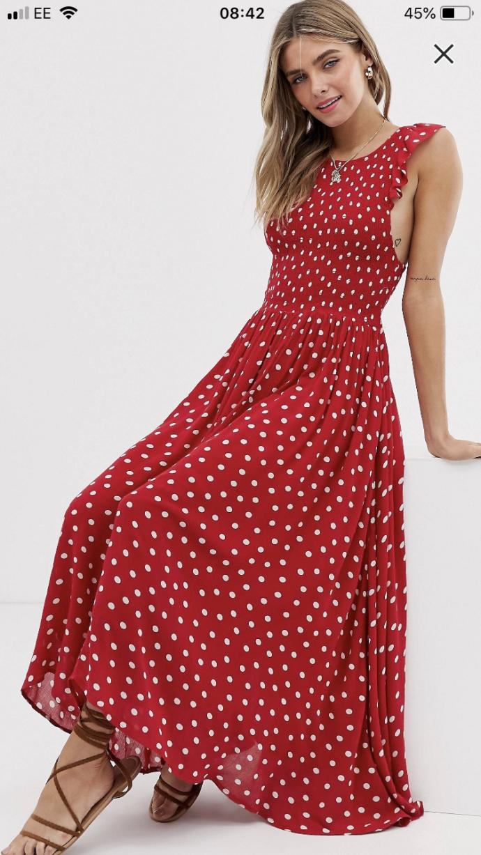 Which red dress?