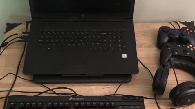 What do you think of my mobile gaming setup?