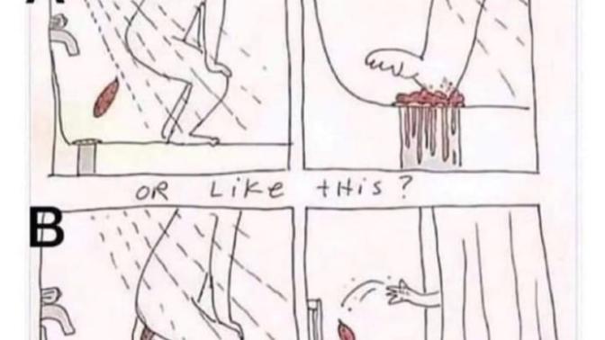 How do you poop in the shower?