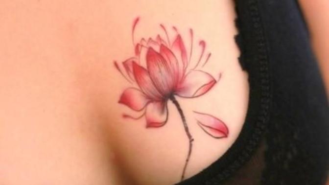 Girls do you like tattoos at breast and feel good to show it through deep cut t shirt 👚 or top?