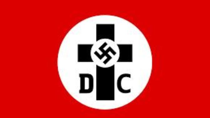 Where You Aware That There Was a Prominent Christian Group That Amalgamated Christianity With Nazi Political Ideology [note flag & see my Updates] ?