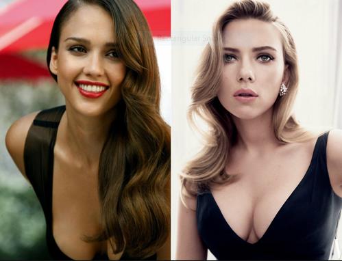 Jessica Alba (left) or Scarlett Johansson (right)