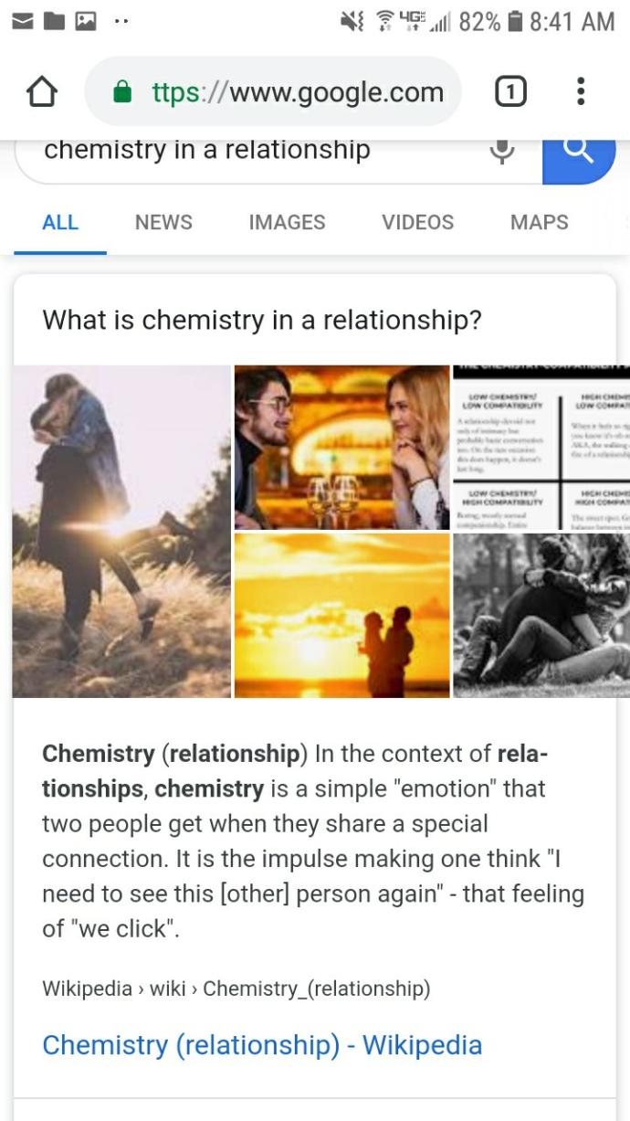 How long did it take you to had a spark and chemistry in your relationship?