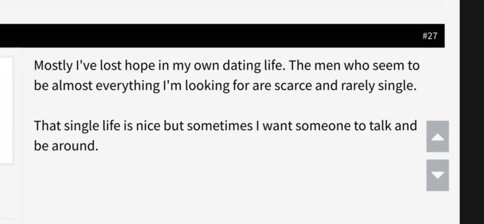 People with high standards if you can’t find someone that meets those high standards are you okay with being single forever?