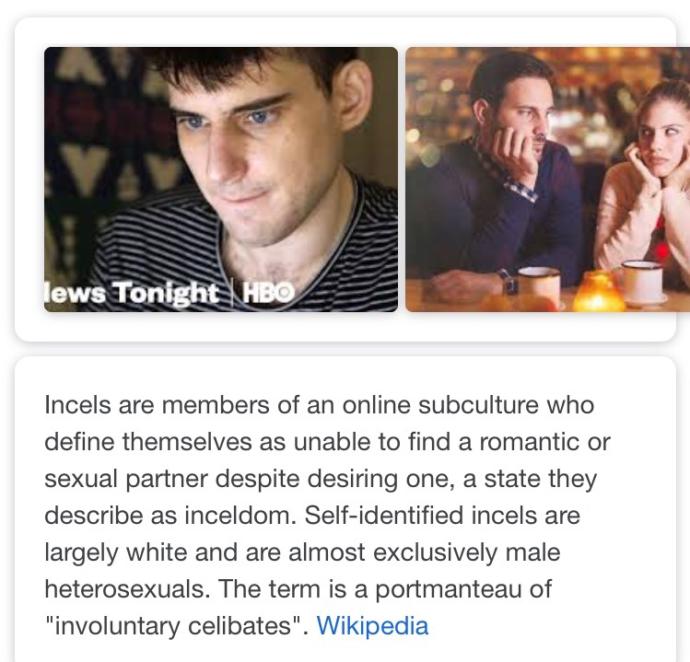 Why are most Incels White? Have you ever seen an incel on here?