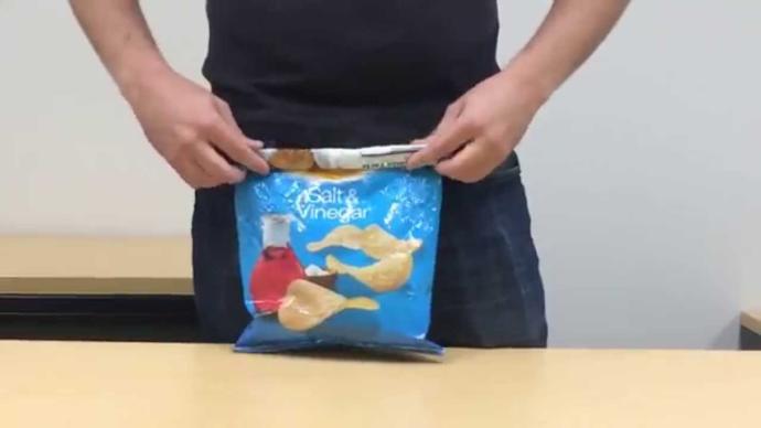What's your go-to way to close a chip bag? Are you a crumpler or a folder?