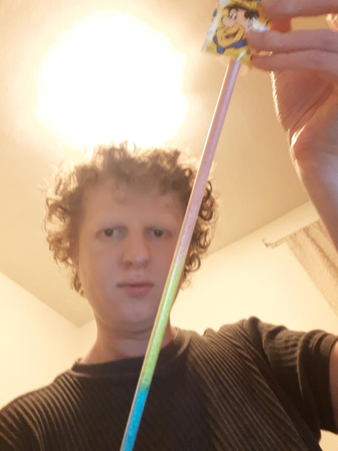 Have you ever ate a Fred Flintstone pixie stick while sitting next to a Pikachu doll?