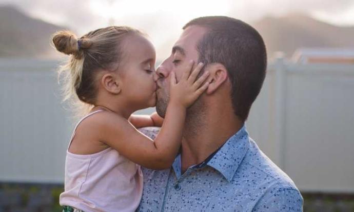 Do you think it's OK for a father to kiss his child on the lips?