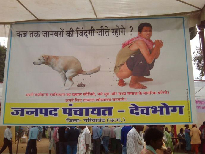 I was in India last year & people openly defecated (shit) in public, what's up with that?