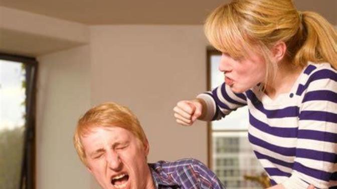Why did this admin girl just come up and punch me hard while in the office?
