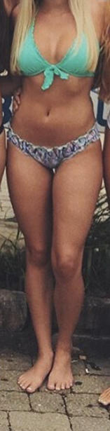 Does this girl have wide hips?