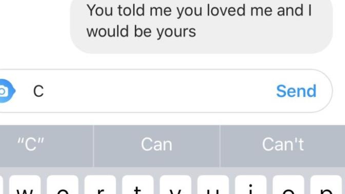 Why is he sending me hurtful messages?