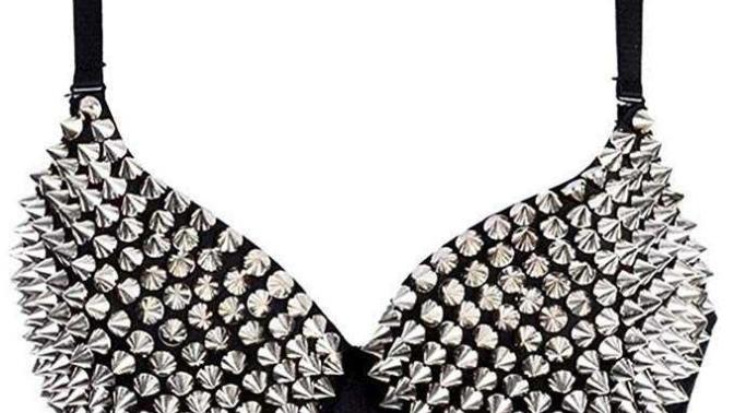 Where can I buy a spiked/studded bra in an unusual size?
