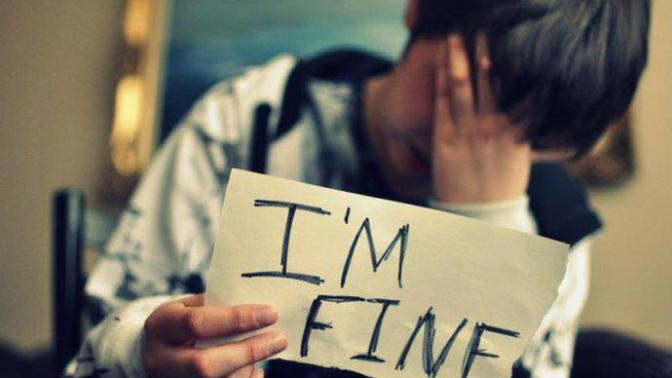 Why do people say they're fine when they're not?