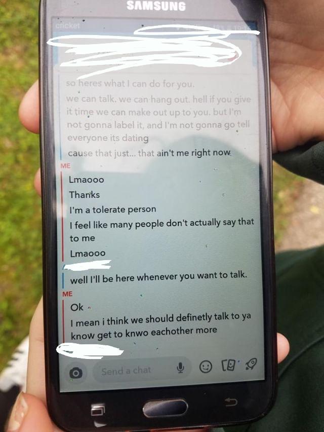 How should I feel about this if I told my crush I liked him and he responded with this?