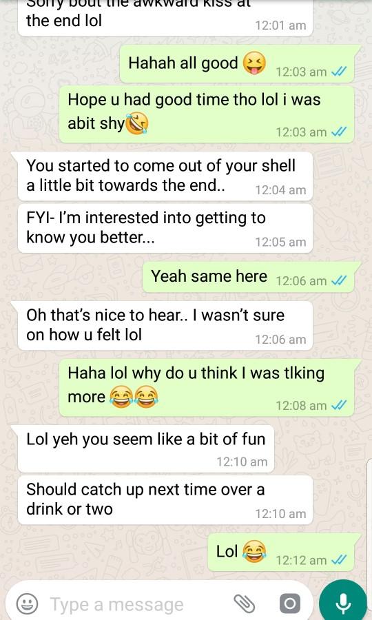 Does he seem genuinely interested?