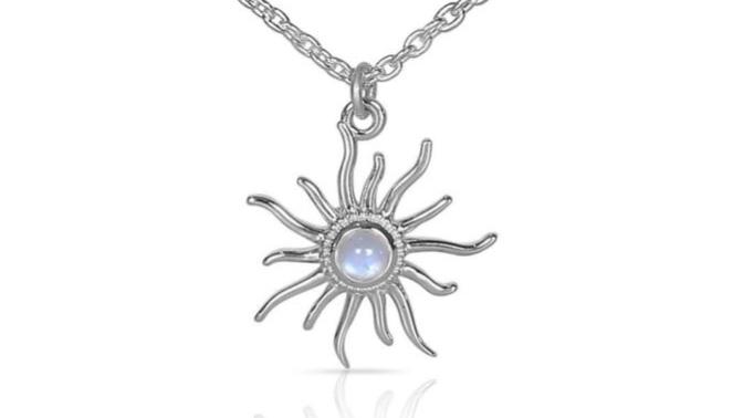 Guys, What do you think of this moonstone necklace as an anniversary gift for her?