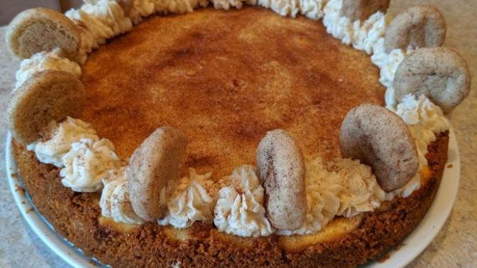 ❤️ What do you think of my Snickerdoodle Cheesecake?