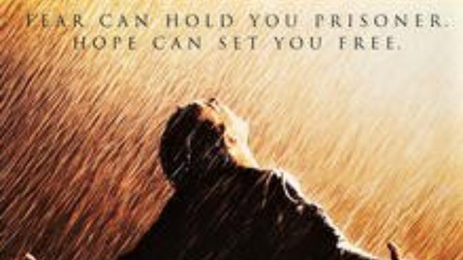 Why does "The Shawshank Redemption" movie poster give away its ending?
